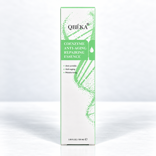 Омолаживающая мультипептидная эссенция для лица QBEKA Coenzyme Anti-Aging Repairing Essence с Acetyl Hexapeptide-8 и Palmitoyl Pentapeptide-4, 100 мл - изображение 3