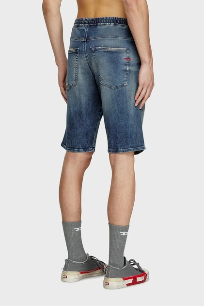 Чоловічі сині джинсові шорти 2033 D-KROOLEY-SHORT JOGG CALZONCINI Diesel 28 A12717 068PN - Фото 3 Чоловічі сині джинсові шорти 2033 D-KROOLEY-SHORT JOGG CALZONCINI Diesel 28 A12717 068PN - изображение 3