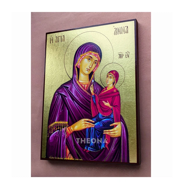 Іменна ікона Свята Анна 14×19 см - Фото 5 Іменна ікона Свята Анна 14×19 см - зображення 5