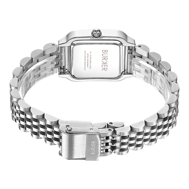 Жіночий годинник Burker Watches Macy сріблястий з чорним циферблатом (MCSB) - Фото 3 Жіночий годинник Burker Watches Macy сріблястий з чорним циферблатом (MCSB) - изображение 3