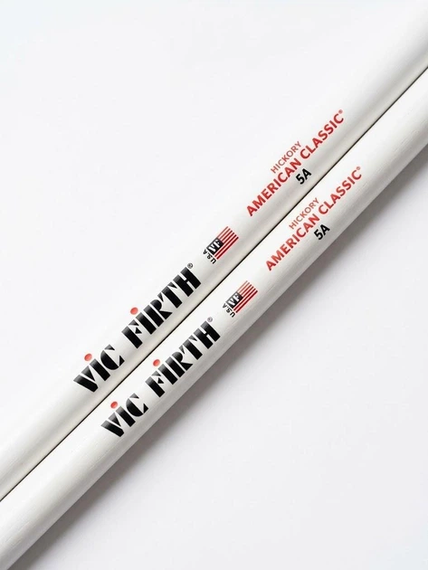 Палички для барабанів VIC FIRTH 5А White - Фото 2 Палички для барабанів VIC FIRTH 5А White - зображення 2