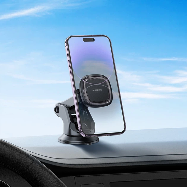 Автотримач BOROFONE BH97 NT Ice magnetic car holder(center console) чорний - Фото 7 Автотримач BOROFONE BH97 NT Ice magnetic car holder(center console) чорний - изображение 7