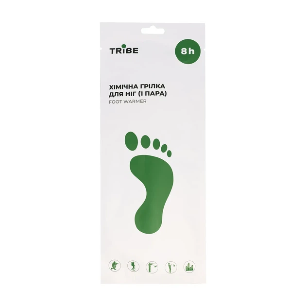 Грілки для ніг Tribe Foot Warmer 23 см одноразові хімічні 5 пар, до 8 годин, 40–60°C (T-LD-0012-S-M) - изображение 2