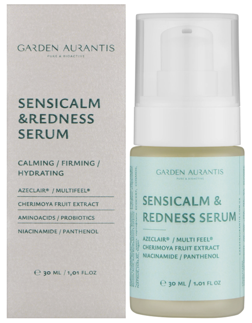 Сыворотка для чувствительной кожи с розацеа и куперозом Sensicalm And Redness Serum, GARDEN AURANTIS, 30 мл - Фото 2 Сыворотка для чувствительной кожи с розацеа и куперозом Sensicalm And Redness Serum, GARDEN AURANTIS, 30 мл - изображение 2