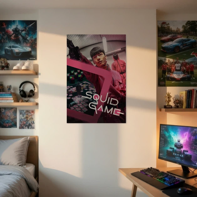Постер Гра в кальмара, Squid Game, серіал, A1 90×60 см (id4821) - Фото 2 Постер Гра в кальмара, Squid Game, серіал, A1 90×60 см (id4821) - зображення 2
