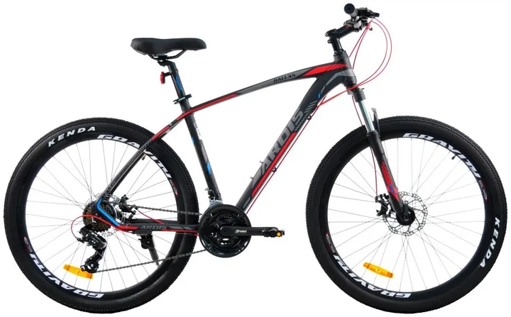 ВЕЛОСИПЕД 27,5 MTB AL "DALLAS", Чорно-червоний (17" (157-170см)) - Фото 1 ВЕЛОСИПЕД 27,5 MTB AL "DALLAS", Чорно-червоний (17" (157-170см)) - изображение 1