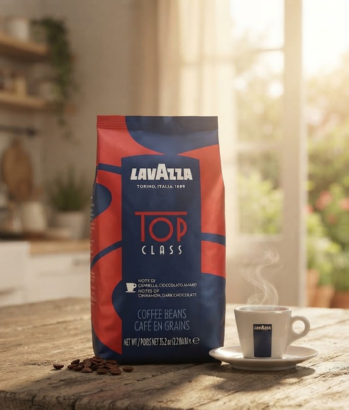 Зерновой кофе Lavazza Top Class 1010 г купаж 90% арабики 10% робусты средняя обжарка ароматный с приятной кислинкой густой крема для кофемашины эспрессо латте капучино рожковой кофеварки - Фото 5 Зерновой кофе Lavazza Top Class 1010 г купаж 90% арабики 10% робусты средняя обжарка ароматный с приятной кислинкой густой крема для кофемашины эспрессо латте капучино рожковой кофеварки - изображение 5
