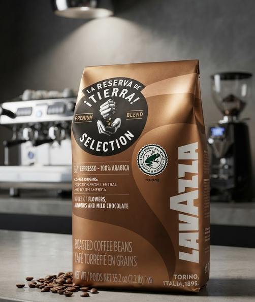 Зернова кава Lavazza Tierra Selection 1010 г натуральна 100% арабіка середнє обсмажування з кофеїном насиченим ароматом м’яким смаком легкою гірчинкою для автоматичної кавомашини турки кавоварки - Фото 8 Зернова кава Lavazza Tierra Selection 1010 г натуральна 100% арабіка середнє обсмажування з кофеїном насиченим ароматом м’яким смаком легкою гірчинкою для автоматичної кавомашини турки кавоварки - зображення 8