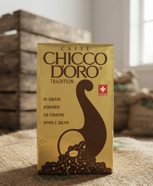 Кофе зерновой 270 г Chicco d'Oro Tradition 100% арабика средней обжарки с кофеином натуральные зерна для кофемашины американо эспрессо латте капучино ароматный швейцарский напиток - изображение 7