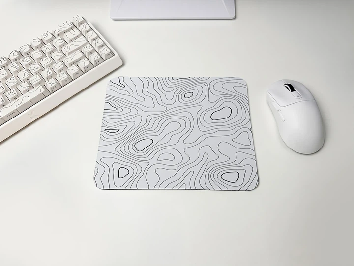 Коврик для мыши WorkPlaceShop White Waves 200x240x3 мм (WPS-MP-10562-200x240) - изображение 2