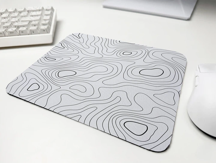 Коврик для мыши WorkPlaceShop White Waves 200x240x3 мм (WPS-MP-10562-200x240) - изображение 3
