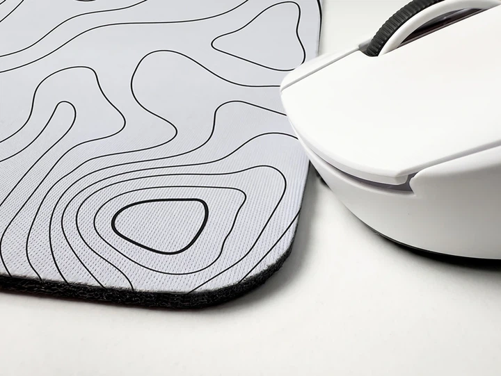 Коврик для мыши WorkPlaceShop White Waves 200x240x3 мм (WPS-MP-10562-200x240) - изображение 4
