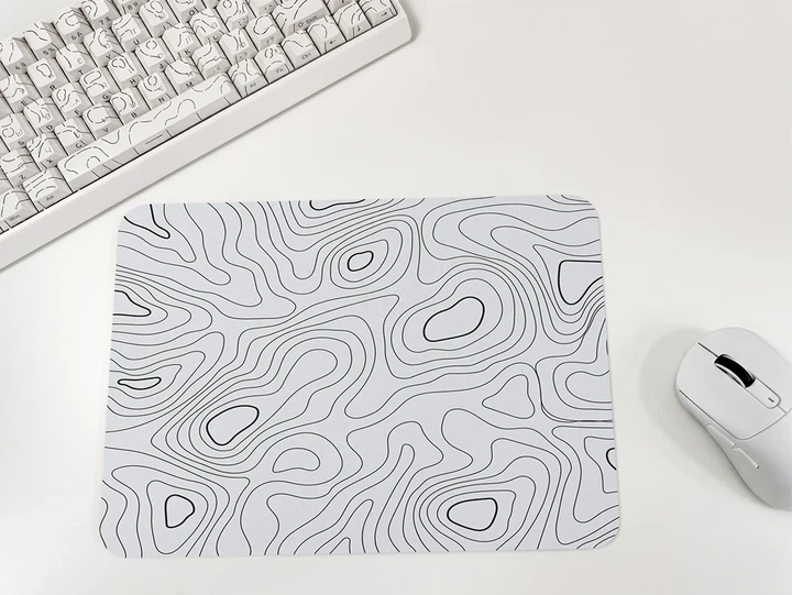 Килимок для миші WorkPlaceShop White Waves 210x300x3 мм (WPS-MP-10562-210x300) - Фото 2 Килимок для миші WorkPlaceShop White Waves 210x300x3 мм (WPS-MP-10562-210x300) - зображення 2