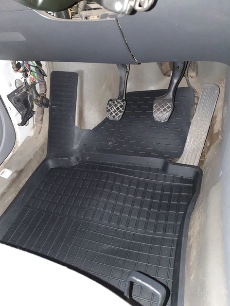 Гумові килимки з бортом (2 шт, Polytep) для Volkswagen Caddy 2010-2015 рр - зображення 2
