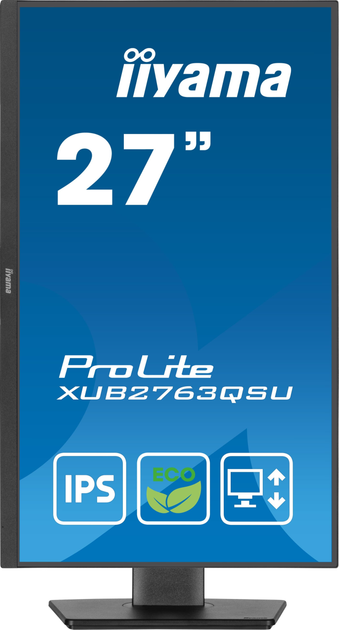 Монітор 27" iiyama ProLite XUB2763QSU-B1 2K IPS 100 Гц (102426310) - зображення 2