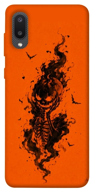 Чехол для Galaxy A02 с принтом Orange fog pumpkin - Фото 1 Чехол для Galaxy A02 с принтом Orange fog pumpkin - изображение 1