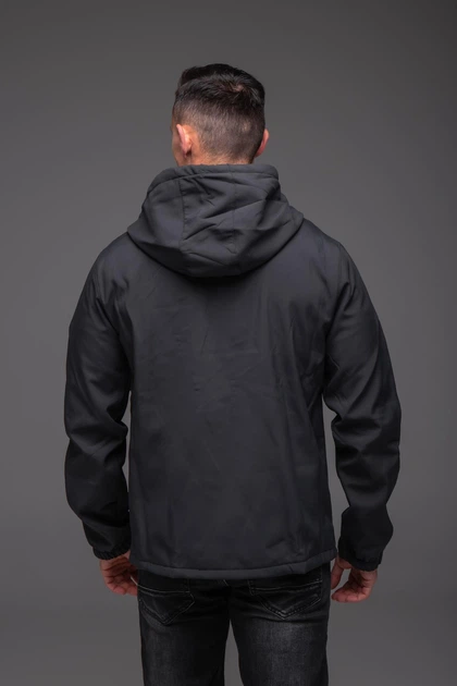 Чоловіча куртка вітрівка Softshell на флісі M сіра 5503494s2 - Фото 5 Чоловіча куртка вітрівка Softshell на флісі M сіра 5503494s2 - зображення 5
