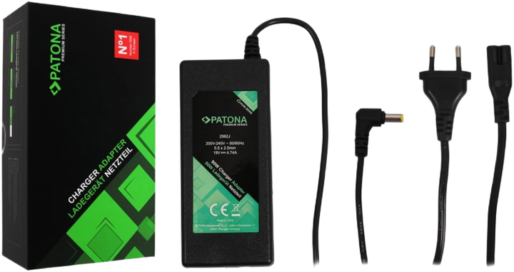 Zasilacz ładowarka do laptopa PATONA Premium 90W do Acer Aspire/Travelmate/Extensa/Medion PA-1900-05 (4055655207126) - Zdjęcie 3 Zasilacz ładowarka do laptopa PATONA Premium 90W do Acer Aspire/Travelmate/Extensa/Medion PA-1900-05 (4055655207126) - obraz 3