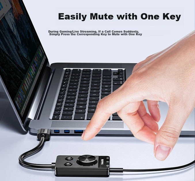 Звукова карта SAMZHE AC02 внешняя USB - Фото 6 Звукова карта SAMZHE AC02 внешняя USB - изображение 6