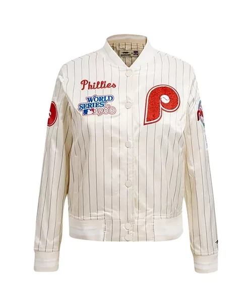 Куртка чоловіча Pro Standard Pheadelphia Phillies Retro Classic Cream L - Фото 1 Куртка чоловіча Pro Standard Pheadelphia Phillies Retro Classic Cream L - зображення 1