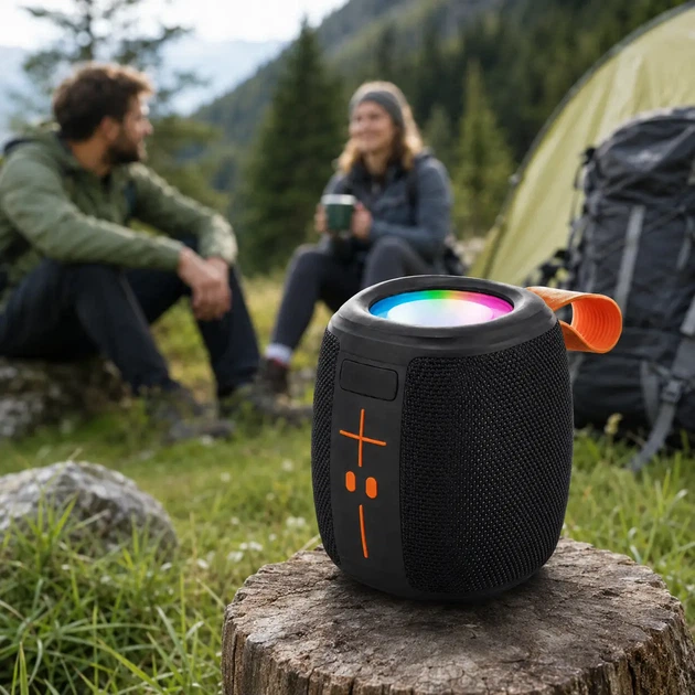 Колонка портативная KTS-2310 Bluetooth 5.3+EDR 5 Вт 800 мАч Черный - изображение 2
