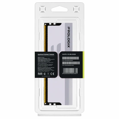 Модуль памяти для компьютера ddr4 16gb 3600 MHz Onyx White rgb Prologix (pro16gb3600ywr4) - изображение 5