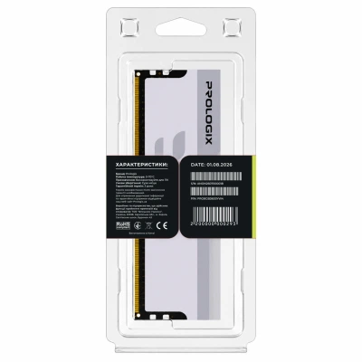 Модуль памяти для компьютера ddr4 8gb 3600 MHz Onyx White Prologix (pro8gb3600yw4) - изображение 5