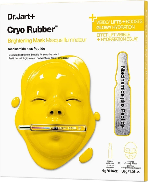 Маска для обличчя Dr.Jart+ Cryo Rubber Brightening освітлювальна 36 г + 4 г (1210001218888) - Фото 1 Маска для обличчя Dr.Jart+ Cryo Rubber Brightening освітлювальна 36 г + 4 г (1210001218888) - зображення 1