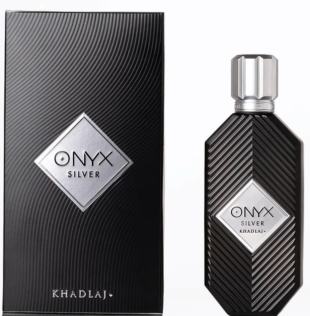 Woda perfumowana unisex Khadlaj Onyx Silver 100 ml (6298043071161) - Zdjęcie 1 Woda perfumowana unisex Khadlaj Onyx Silver 100 ml (6298043071161) - obraz 1