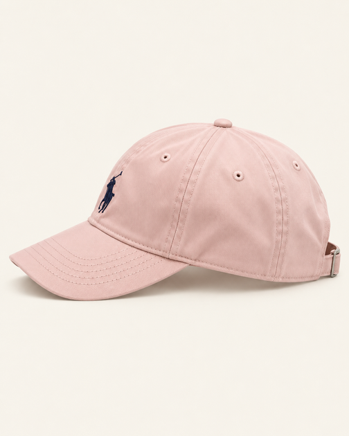 Кепка Polo Ralph Lauren рожева бавовняна з вишивкою, One Size - Фото 2 Кепка Polo Ralph Lauren рожева бавовняна з вишивкою, One Size - зображення 2