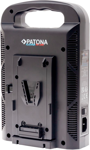 Ładowarka PATONA Premium 2-kanałowa V-Mount 6Ax2 USB-C PD100W z kablem 4-Pin XLR (4055655239561) - obraz 2
