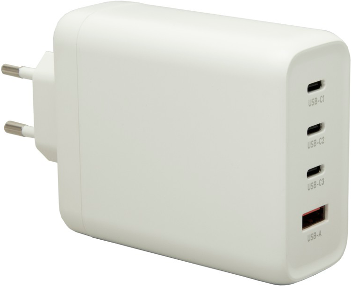 Мережевий зарядний пристрій PATONA Premium GaN PD140W 3xUSB-C 1xUSB-A PD3.0 QC3.0 White (4055655240338) - Фото 1 Мережевий зарядний пристрій PATONA Premium GaN PD140W 3xUSB-C 1xUSB-A PD3.0 QC3.0 White (4055655240338) - зображення 1