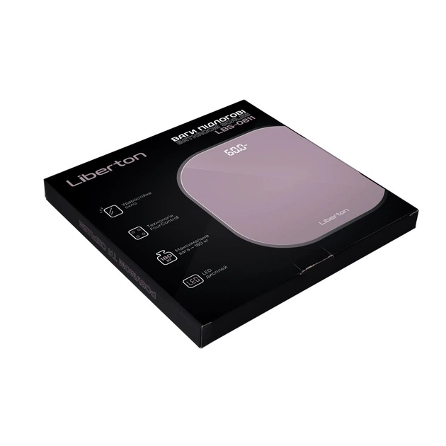 Весы напольные Liberton LBS-0811 180 кг персиковые 5169056 - изображение 7