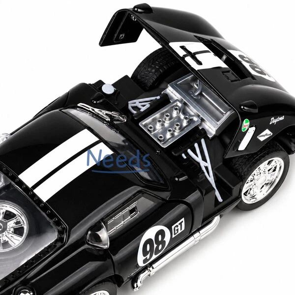 Машинка Shelby Cobra Daytona игрушка ретро моделька металлическая коллекционная 14 см Черный (9780571) - Фото 3 Машинка Shelby Cobra Daytona игрушка ретро моделька металлическая коллекционная 14 см Черный (9780571) - изображение 3