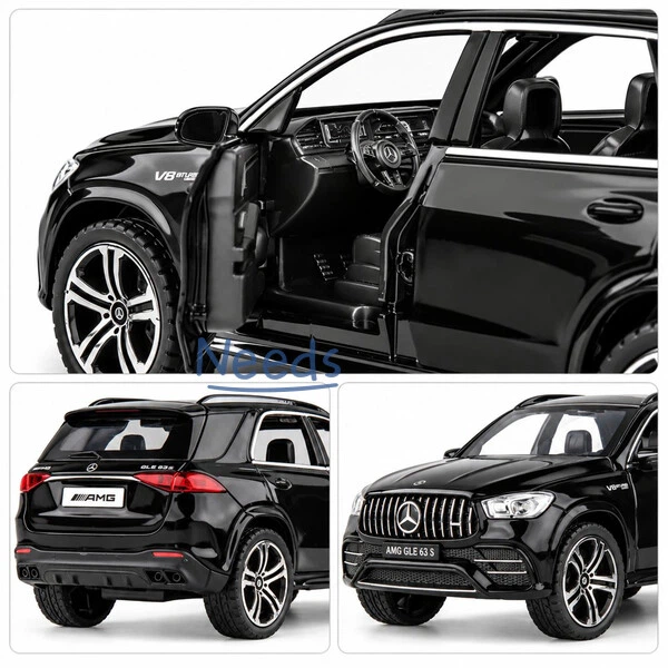 Машинка Mercedes GLE 63S 15 см игрушка моделька металлическая коллекционная Черный (4206895) - изображение 6
