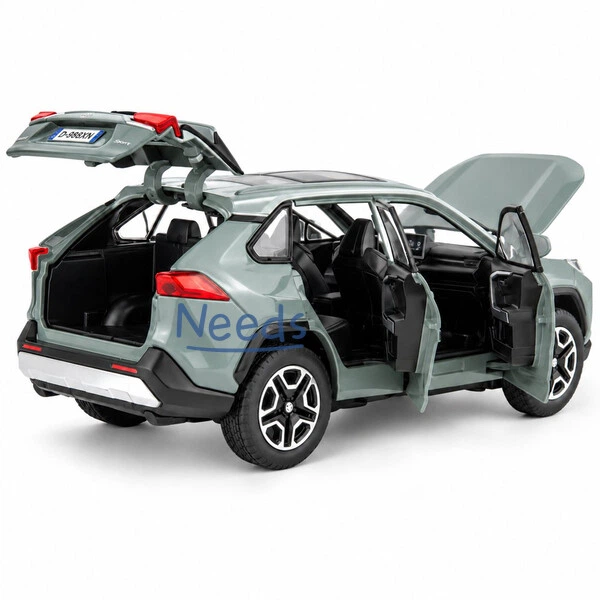Машинка Toyota RAV4 игрушка моделька металлическая коллекционная 15 см Серый (5337746) - изображение 5