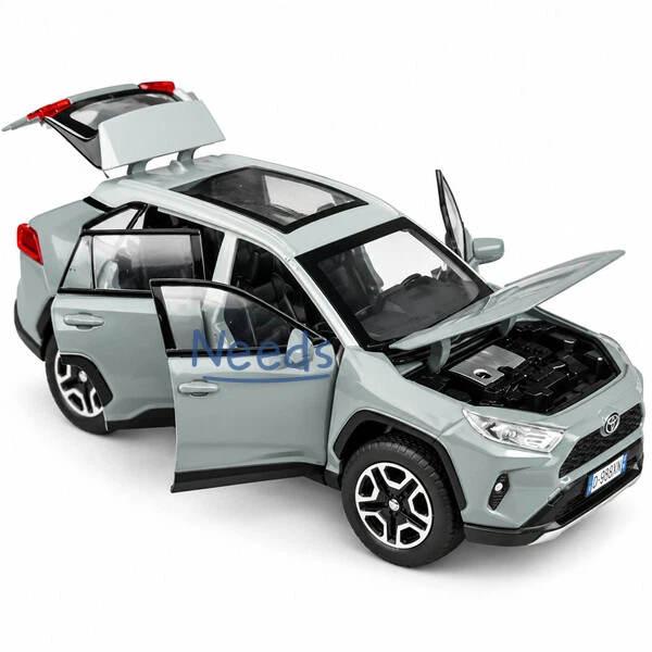 Машинка Toyota RAV4 игрушка моделька металлическая коллекционная 15 см Серый (5337746) - изображение 7