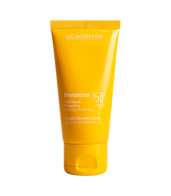Cонцезахистний флюїд для обличчя Academie Bronzecran Face Sunscreen Fluid SPF 50+ 50 мл (3145070430030) - Фото 1 Cонцезахистний флюїд для обличчя Academie Bronzecran Face Sunscreen Fluid SPF 50+ 50 мл (3145070430030) - изображение 1