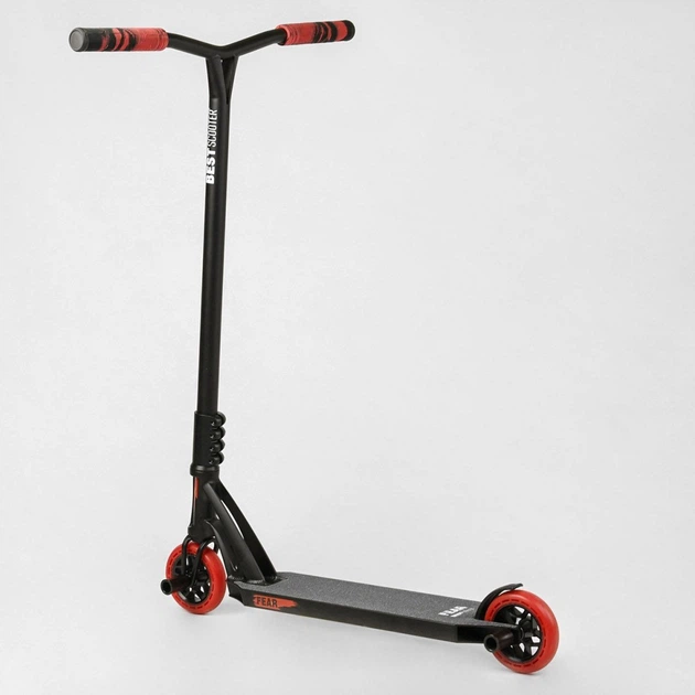 Самокат трюковый Best Scooter Fear МТ-50599 Черно-красный - изображение 3