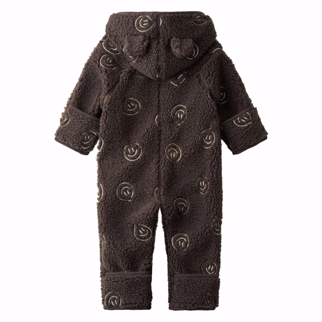 Флисовый комбинезон Molo Umeko Bark Smile, цвет коричневый, размер 62 (263.5W26L302.3515) - Фото 2 Флисовый комбинезон Molo Umeko Bark Smile, цвет коричневый, размер 62 (263.5W26L302.3515) - изображение 2