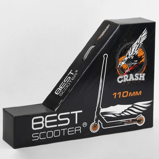 Самокат трюковый Best Scooter Crash 67839 Черно-красный - изображение 9