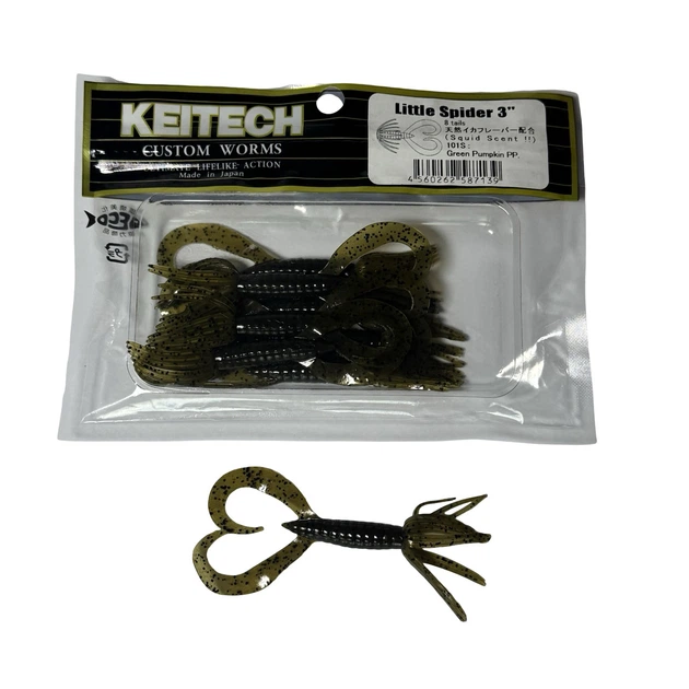 Силікон Keitech Little Spider 3" #101 Green Pumpkin PP. (8 шт/уп),1551.04.20 - Фото 1 Силікон Keitech Little Spider 3" #101 Green Pumpkin PP. (8 шт/уп),1551.04.20 - зображення 1