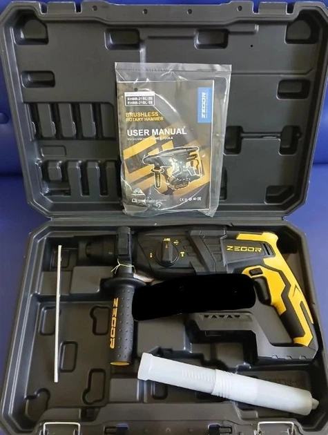 Перфоратор аккумуляторный ZEGOR EHBB-21BL-28(серия-PROFESSIONAL один аккумулятор 6Ач. зарядное устройство) - изображение 3