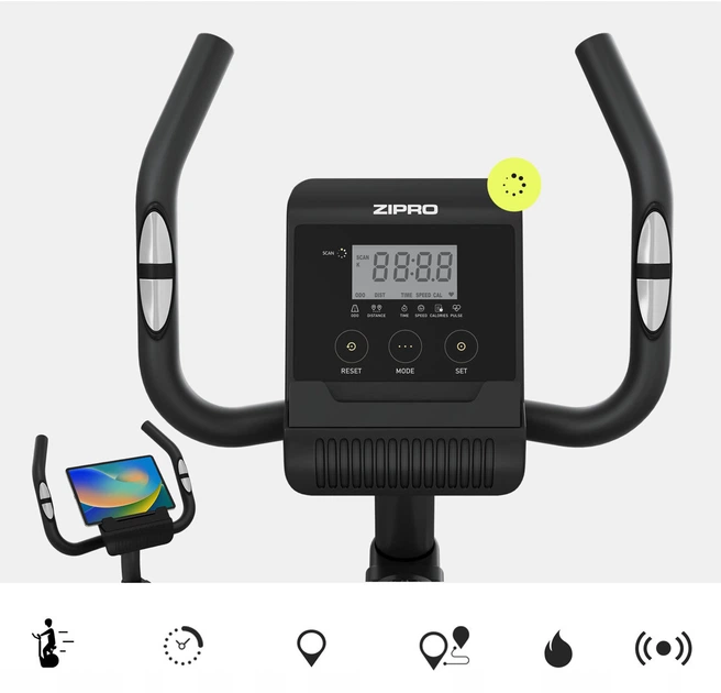 Вертикальный магнитный велотренажер Кардио Zipro Beat RS до 120 кг - изображение 6