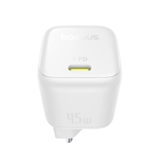Мережевий зарядний пристрій на 45 W Baseus EnerFill FN22 (Type-C, QC3.0, PD3.0). White - Фото 2 Мережевий зарядний пристрій на 45 W Baseus EnerFill FN22 (Type-C, QC3.0, PD3.0). White - зображення 2