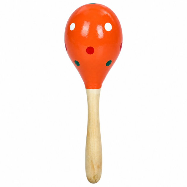 Деревянная детская игрушка "Маракас" MD 0029(Orange) 20х6х6 см - Фото 1 Деревянная детская игрушка "Маракас" MD 0029(Orange) 20х6х6 см - изображение 1