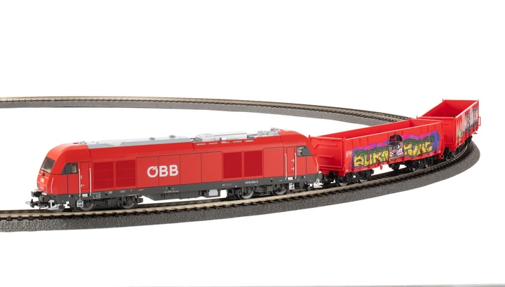 Стартовий аналоговий набір Вантажний поїзд Rh 2016 ÖBB PIKO 57033 - зображення 2