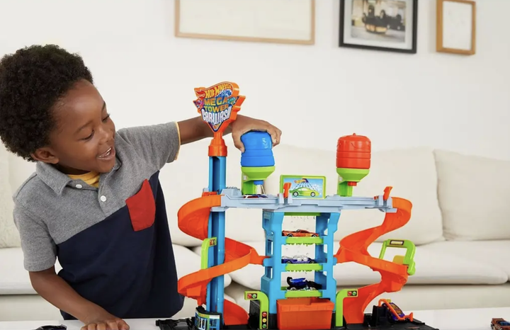 Автомойка Мегабашня Hot Wheels City Игровой набор Трек Хот Вилс HDP05 (HDP05) - изображение 4