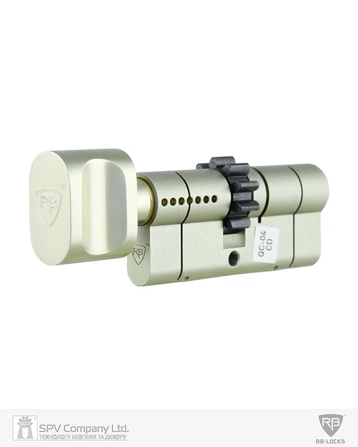 Циліндр RB KEYLOCX 85 мм (50x35T) · ключ-вертушка · нікель сатин · 5 ключі (SPVR0226) - изображение 2