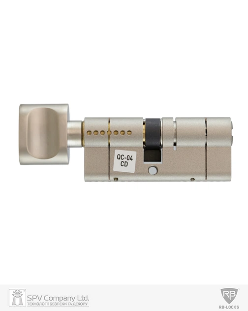 Циліндр RB KEYLOCX 70 мм (35x35T) · ключ-вертушка · нікель сатин (SPVR0457) - изображение 3